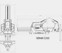 Etau fixe SERAKC250