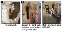 Accessoires pour volets I N G pièce pour gond en angle