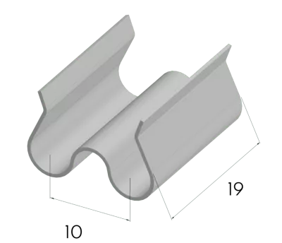 Clips de coude CLF pour chemin de cbles fil