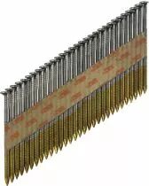 Cloueur à bandes pointes D - têtes plates annelées - galvanisées pour Framepro 651