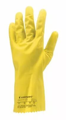 Gants latex floqu coton