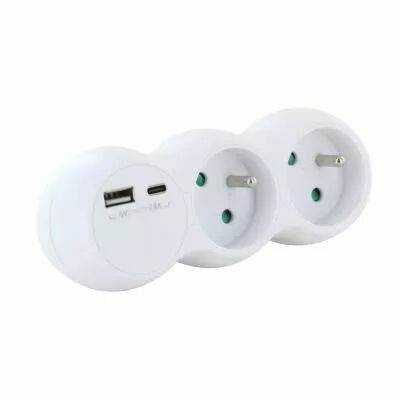 Biplite avec ports USB A/USB C intgrs