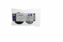Kit de 2 rouleaux Velcro adhésif noir crochet + velours