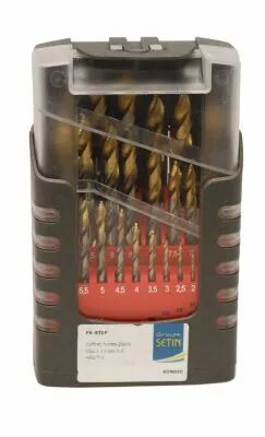 Coffret 25 forets HSS TiN pointe tage 135 