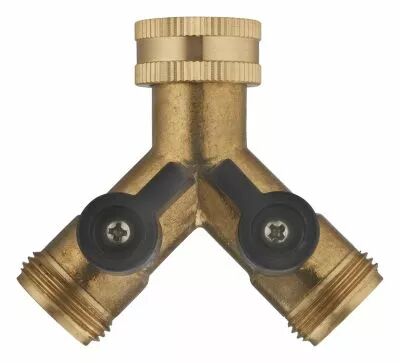 Nez slecteur Y laiton avec vannes