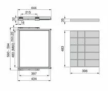 Kit organiseur de cadre de tiroirs et de glissière