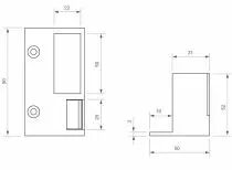 Pour serrure horizontale double empênage IZYX