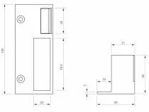 Pour serrure verticale double empênage IZYX