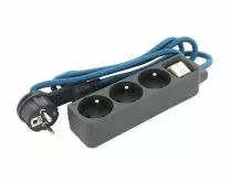 Bloc multiprises avec interrupteur - H05VVF3G1,5