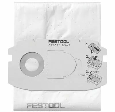 Lot de 5 sacs filtrants pour CTL Mini