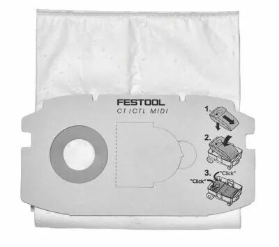 Lot de 5 sacs filtrants pour CTL Midi