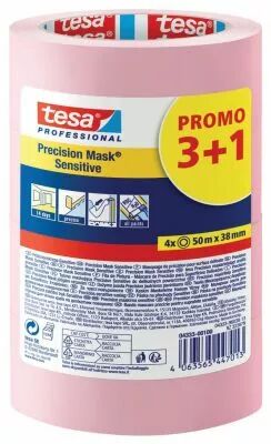  Lot 3+1 rouleau offert masquage de prcision surfaces sensibles Tesa