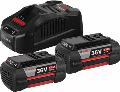 Pack 2 batteries GBA 36 V 6 A + chargeur