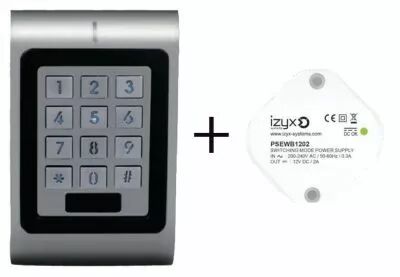 Clavier lecteur 1 relais bornier + mini alimentation