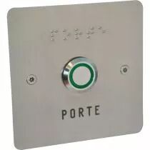 Bouton-poussoir de sortie sur façade PMR inox - XL