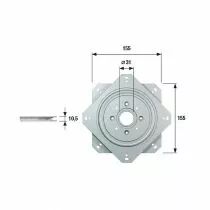 Plateau pivotant 360°
