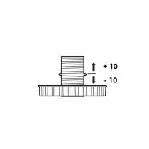 Pied réglable sans embase &#8960, 79 mm