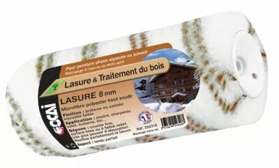Rouleau microfibre polyester lasure et traitement du bois
