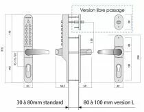 Serrure à code mécanique lokod Keylex Profil