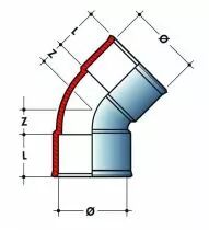 Femelle / femelle 45°
