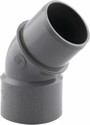 Coude PVC vacuation M/F 45