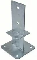 Pied de poteau PPS en âme - fixe avec platine