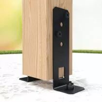 Pied de poteau PPG60 réglable en largeur