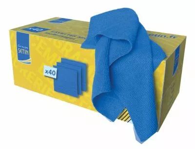 Bote distributrice de 40 lavettes microfibre