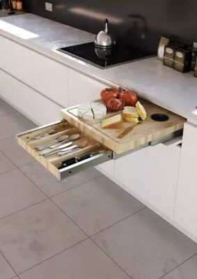 Systme de planche  dcouper coulissante Blade avec range couvert