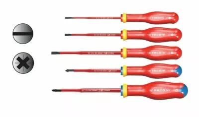 Jeu de 5 tournevis PROT2 Slim 1000 V