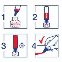 Boîte de 4 surligneurs E-24 Ecoline