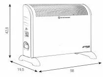 Convecteur d'appoint mobile avec minuterie
