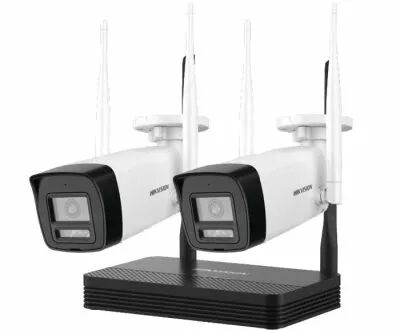 Kit 2 camras bullet wifi et enregistreur NVS