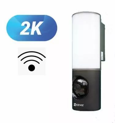 Camra de scurit EL3 2K murale luminaire - avec projecteur