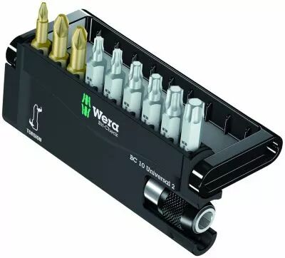Coffret 10  pices Bit-Checks Universal + porte-embout Rapidaptor