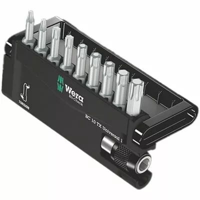 Coffret 9 embouts Bit-Checks Torx + porte-embout
