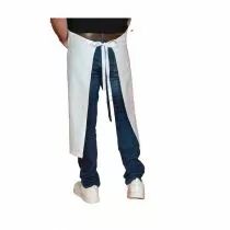 Tablier blanc avec poche valet