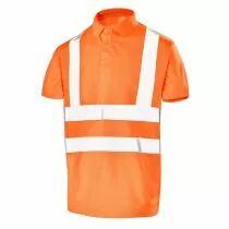 Polo manches courtes fluo Base 2 - classe II