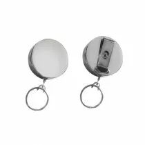 Porte-Clés Rétracteur Câble 600 mm Nickelé