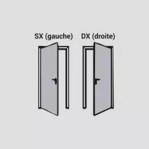Porte 1 vantail réversible - ral 9010 gamme multi - usages Proget