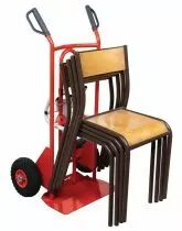 Diable porte-chaise professionnel - charge 250 kg