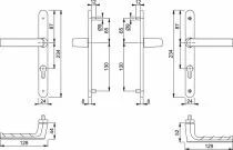 Garniture de porte-fenêtre Hamburg