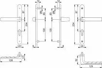 Garniture de porte-fen&ecirc;tre Hamburg