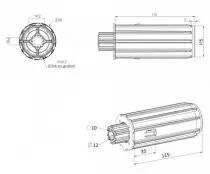 Embout escamotable  &oslash; 54 mm - ZF
