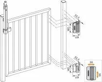 Charni&egrave;re et Ferme-portail Hydraulique 180&deg; CARACAL