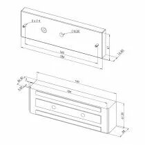 Ventouse encastr&eacute;e Velmag - force 500 kg