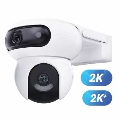 Cam�ra motoris�e filaire � double objectif 4G H90 Dual 2K/2K+