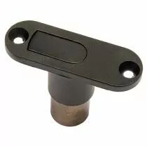 Serrure poussoir noire pour portes coulissantes - horizontal