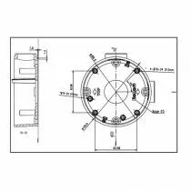 Support pour cam&eacute;ra r&eacute;seau bullet IP