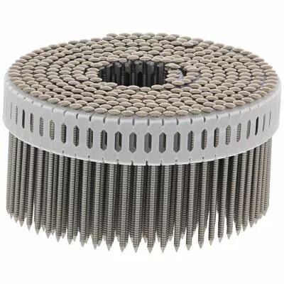 Pointe t�te bomb�e crant�e inox en rouleau 